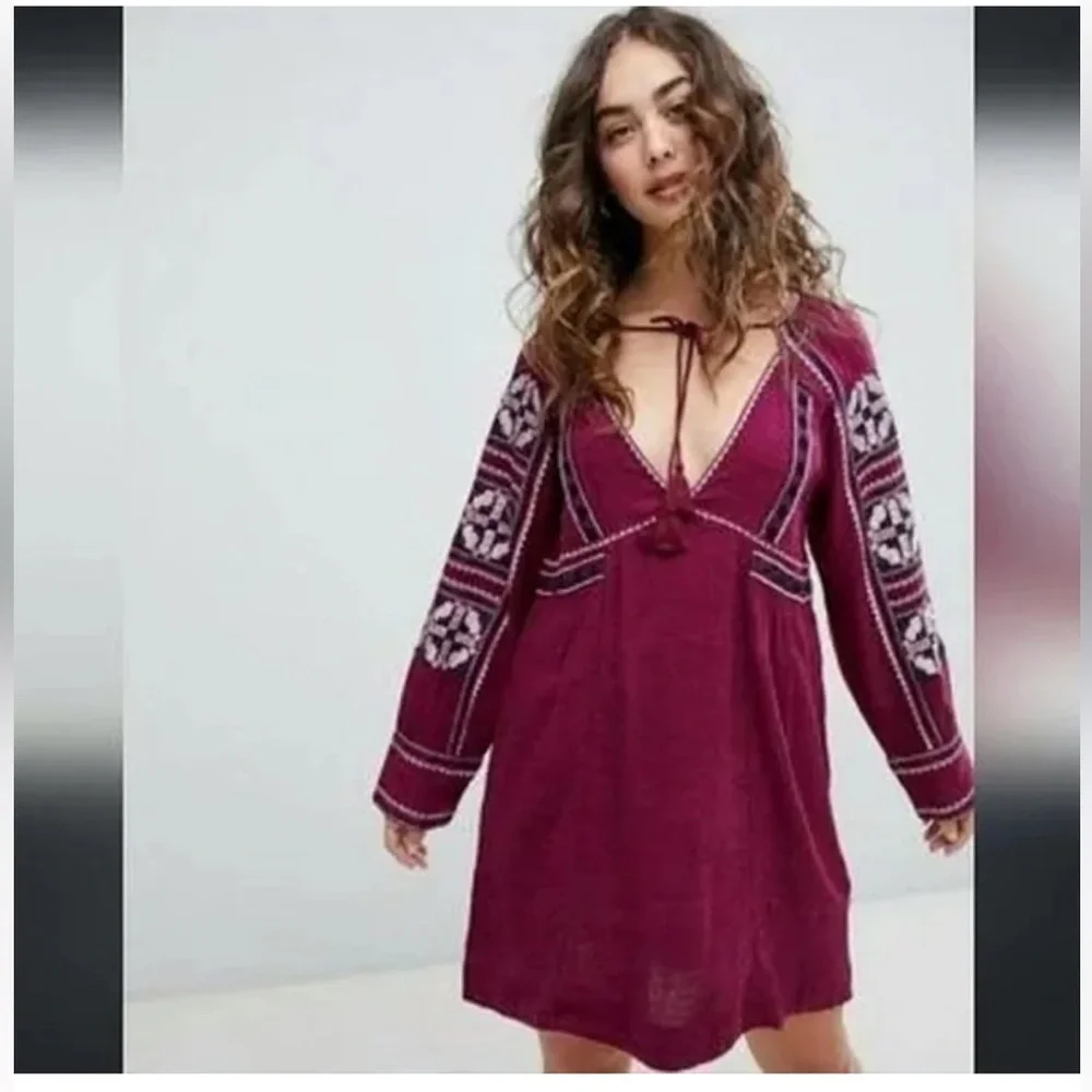 FREE PEOPLE all my life boho dress small
